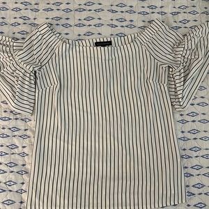 Banana Republic Off the Shoulder striped top